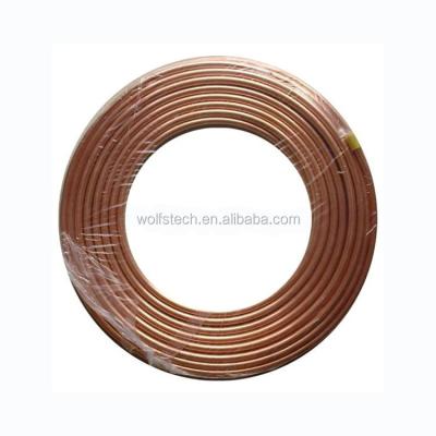 China Refrigerator SAE J526 PVF 4.76*0.7 Air Condition or Copper Coating Bundy Tube Refrigerator Single Wall Tube for sale