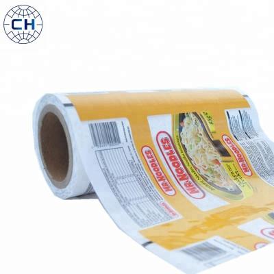 中国 High quality co-extrusion flexible plastic food grade instant noodle fast noodle packaging film 販売のため