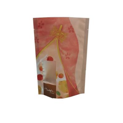 China Custom printed tea foil packaging pouch detox tea packaging bag with ziplock with window for sale