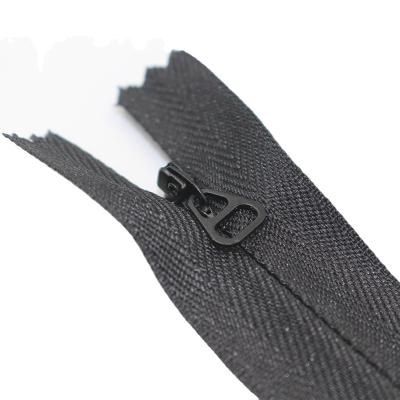 China 3# Invisible Pull Invisible Zipper Nylon Triangle Slider Narrow End For Fashion Women clothesHot for sale