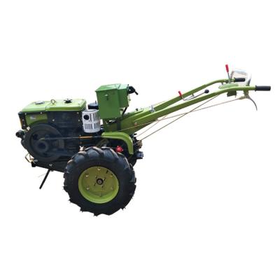 China Mini Agricultural Machinery Farmland Tractor 12hp Diesel Two Wheels Walking Tractors Hot Sale for sale