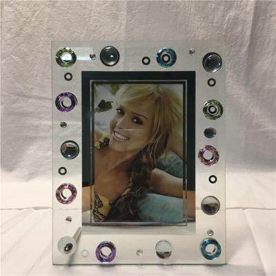 China Classic Custom Design Fashion New Style Rectangle Glass Photo Frame Picture Photo For Wedding for sale