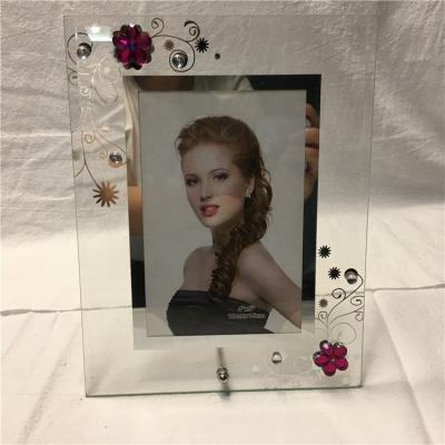 China Promotion Art Photo Glass Frame Classic Hot Selling Sexy Decorative Glass Photo Frames Glass for sale