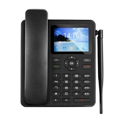 China Auto Focus 4G VOLTE Black Color Fixed Wireless Landline Home Use Desk Phone for sale