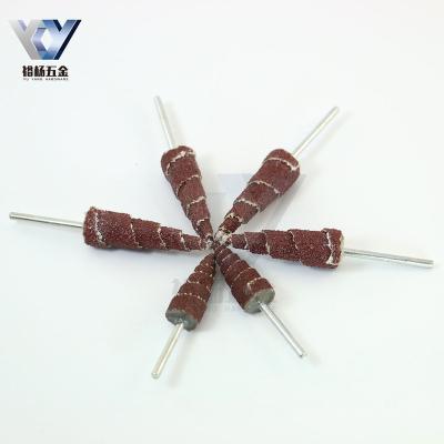 China Object Wood Metal Wheel Tool Accessories 3mm Electric Polishing Sanding Paper Cone for sale