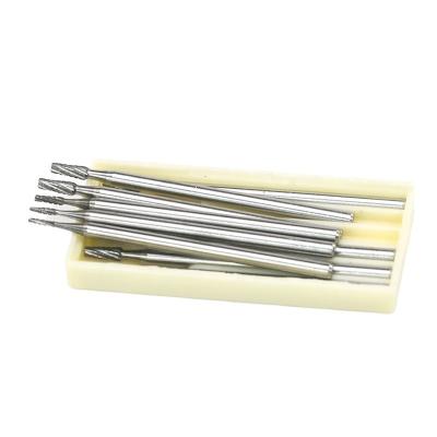 China Durable Lab Tungsten Steel Carbide Drill Bit Dental Consumables Dental Cutting Burrs for sale