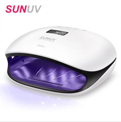 China Professional Smart Painless 48W LED Gel Phototherapy Quick Treatment Smart Painless Timing Sensing Machine Sensor Curing UV Gel Lamps Nail Dryer for sale