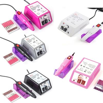 China Easy Apply Professional Electric Nail Drill Machine Set Folder Milling Cutter Manicure Nail Art Pen Pedicure Equipment Nail Art Tool for sale