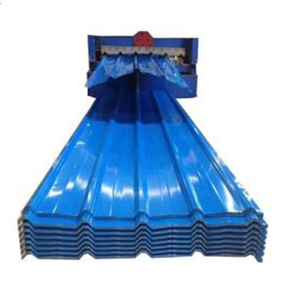 China Container Plate 4x8 Galvanized Corrugated Sheet Color Coated Corrugated Roofing Tiles Steel Ppgi Color for sale