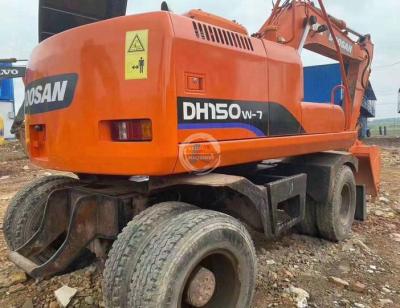 China Machinery Repair Shops Used 13ton 15ton Digger Volvo 130 Doosan150W Tire Wheeled Excavator for sale