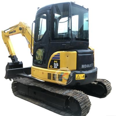 China Used Excavators Small Crawler Digger Komatsu PC55MR 5tons Hydraulic Excavator Used Excavator 0.15mÂ ³ for sale