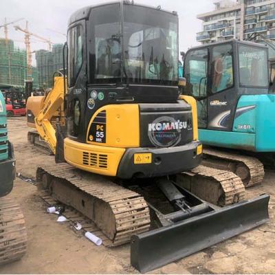 China Machinery repair shops used KOMATSU PC55 excavator Komatsu small crawler second hand excavator for construction machine for sale