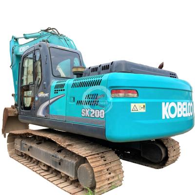 China Machinery Repairs Workshop Used Japanese Kobelco SK200 Machinery With EPA/CE Certificate Middle Crawler Digger With Hammer / Breaker Used Excavator for sale