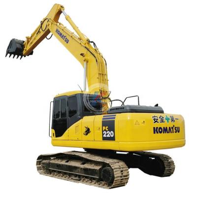 China Japanese Backhoe Hydraulic Construction Machine Cat / Hitachi / Komatsu PC220 22 Tons Used Mining Excavator 1-1.5 m² ³ for sale