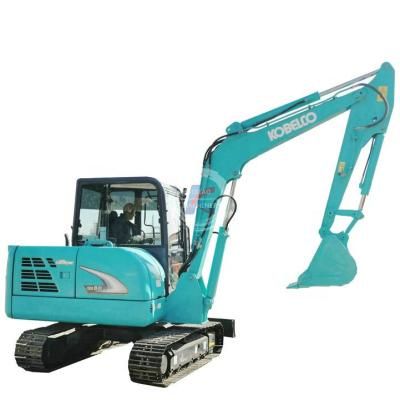 China machinery repair shops kobelco SK60 6 tons used mini excavator/loader hydraulic pump digger with hammer/breaker/brush crawler second hand excavator for sale