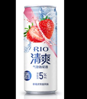 China Party RIO COCKTAIL DRINKS WINE FRUIT ALCOHOLIC BEVERAGES 5%VOL STRAWBERRY and VODKA FLAVORED GLITTER COCKTAIL (Alc.5%vol 24can*330ml) for sale