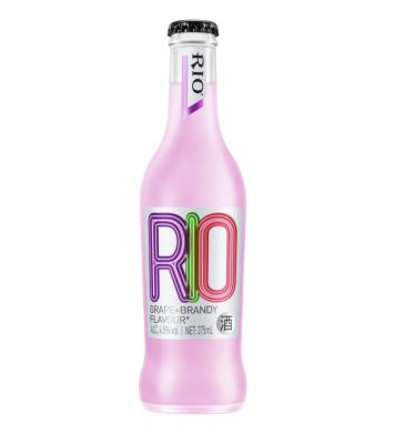 China RIO Cocktail Fruit Drinks Alcoholic Drinks Classic Grape Brandy Purple Bottle Suitable For Party Home Bar Festival275ml 275ml for sale