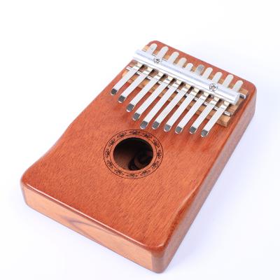 China Mini Wood Musical Instrument Kalimba 10 Keys Inch Mahogany Piano for sale