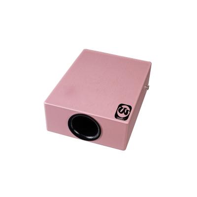 China Walter China Wholesale Travel Portable Cajon Cajon Drum Mini Musical Instrument Birch Wood, Pink Cajon Drum, for sale