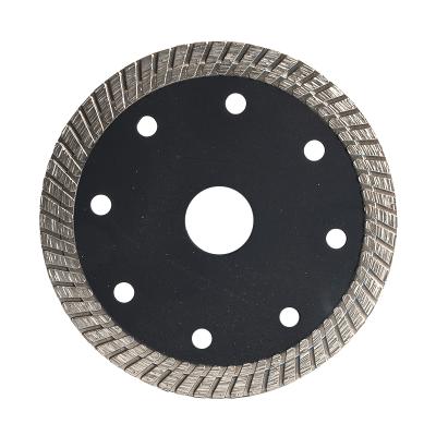 China 65MN 105mm hot pressed sintered turbo diamond saw blade for hard things cutting for sale