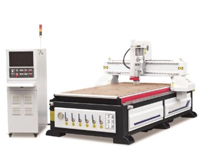 China Building Material Stores TT-T1 CNC Router 3D Wood Cutting Machine Woodworking Machinery with Tool Linear or Carousel Switch for sale