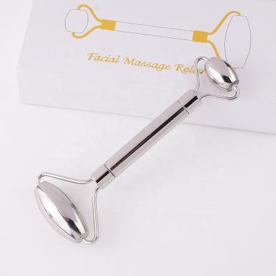 China High Quality Cooling Massage Face Eye Neck Body OEM Stainless Steel Face Roller Firming Skin Massage Body Ice Anti Aging Facial Roller Stainless Steel for sale