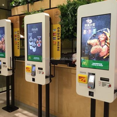 China Indoor 27' LCD Touch Screen Digital Kiosk Slim Case Led Signage Touch Screen Hour/7 Days Per Week Safe Self-Service Kiosks for sale