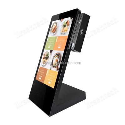 China 15.6 Inch Indoor Table Top Touch Screen LCD Media Player Advertising Display Android Tablet Kiosk Stand Countertop Digital Signage for sale