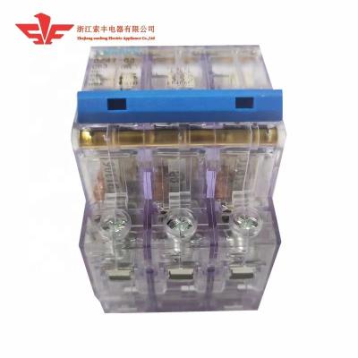 China Miniature Air Circuit Breaker MCB Type C DZ47-63 3P 6-63A 50Hz Transparent 4.5KA for sale