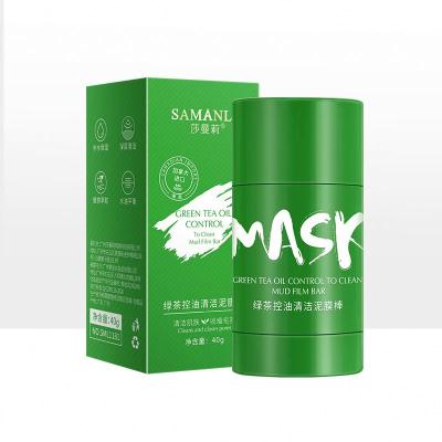 China Organic Moisturizer Moisturizer Green Tea Mask Purifying Clay Stick Face Mud Private Label Green Tea Mask Cleansing Stick for sale