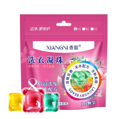 China Private Label 10g Disposable Disposable Clothes Laundry Detergent Pods Clothing Pods Capsules Washing Detergent Softener for sale