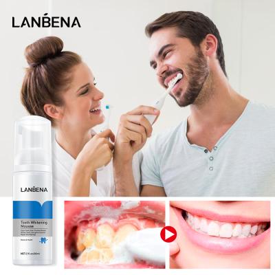 China LANBENA Effective Tooth Whitening Effective Whitening Tooth Remove Whitening Toothpaste Oral Hygiene Stains Tooth Tool Dental Cleaning Teeth Whitening Foam for sale