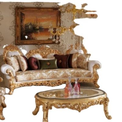 China Italian Classic Italian Living Room Furniture Classic Antique Wood Carved Royal Luxury Sofa Set for sale