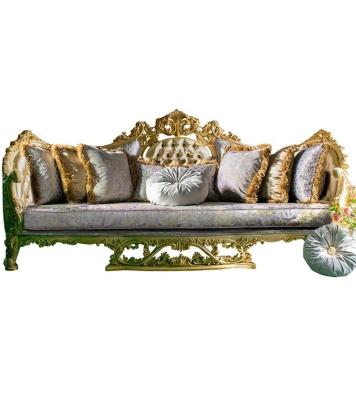 China 2022 Newest Design Italy Contemporary Turkish Classic Wood Living Room Furniture Handmade Carved Royal Luxury High Class Sofa For Majlis for sale