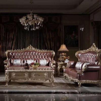 China European Classic Wooden Carving Royal Sofa Set for sale