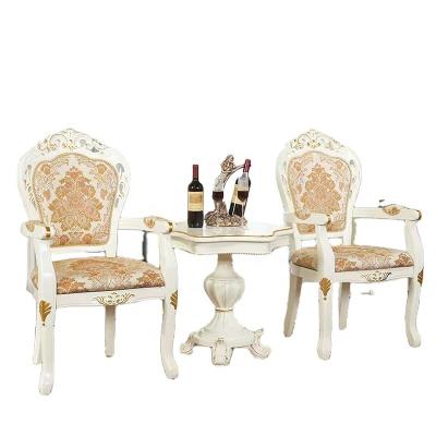 China Golden Princess Living Room Furniture Classic Style Ivory Leisure Chair Armchair One Seat Classic Solid Wood Carved Italian Sofa EUROPEAN for sale