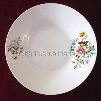 China Sustainable Cheap Round White Ceramic Dishes for sale