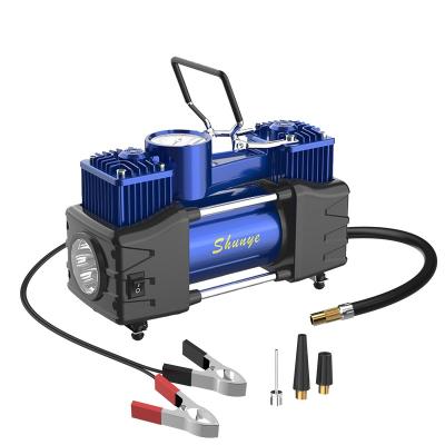 China Metal Double Cylinder High Power Air Compressor with Built-in 12V Air Filling Pump SY-5085L for sale