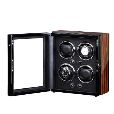 China Professional Made MDF Watch Winder Box High End Business Quad Watch Winder for sale