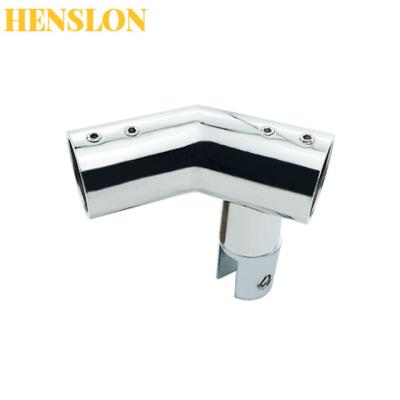 China Modern Factory Price Stainless Steel Shower Room Glass Door Round Tube Connector Bathroom Glass Connector Hardware Tube Fittings for sale