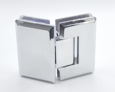 China Easy To Install Best Price 135 Degree Polished Zinc Alloy Shower Door Glass On Glass Hinge 7602 for sale