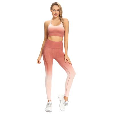 China Breathable Top Quality Yoga Set 3 Pieces Tight Elastic Thin Seamless Long Sleeve High Waisted Pants Yoga Set For Women for sale