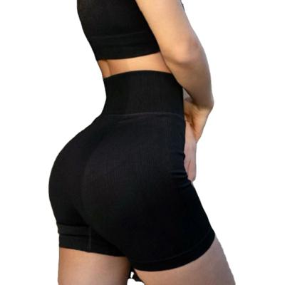 China Hip High Waist Breathable Seamless Women's Elastic Sweat Absorbent Yoga Shorts Custom Made Women's Yoga Shorts for sale