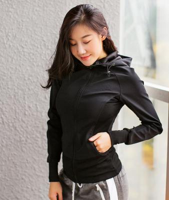 China FB News Spring Style Autumn Women's Sports Jacket Black Breathable Thin Quick-drying Sports Jacket Elastic Beautiful for sale