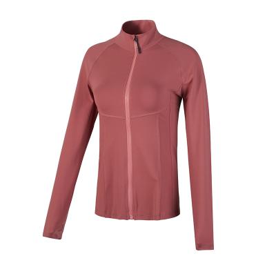 China Breathable Sports Woman Suit Womens Yoga Tops Winter Jacket Sports Coat Long Sleeve Fitness Yoga Tops For Women for sale