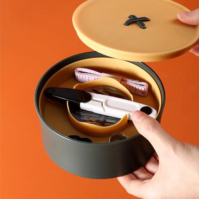 China Home Sewing Organization Tray Cutlery 13*13*6.5cm Storage Box Cabinet Desk Box Organizer Drawer Box Trays Storage for sale