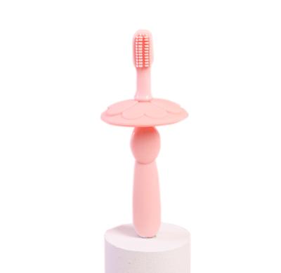 China Fashion.eco-friendly New Design Safety Food Grade Bpa Silicone Baby Soft Free Toothbrush for sale