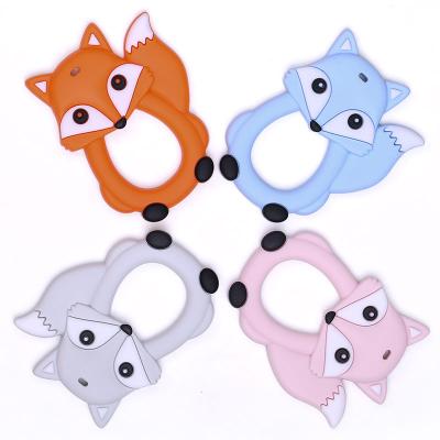 China 2021 BPA Free Custom Made Eco-Friendly Pacifier Cups Silicone Teether Training Teether Toys New Baby Pacifier Teeth Stick Pain Relief for sale