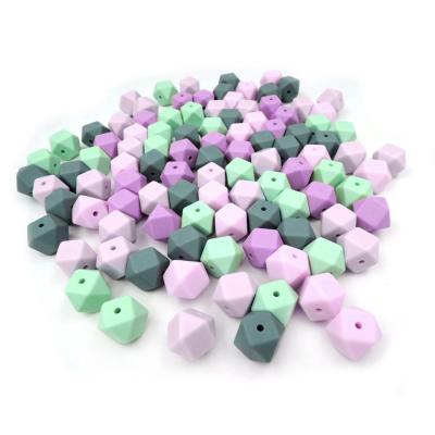 China 14mm Food Grade DIY Silicone Baby Soft Beads Teething Beads for sale