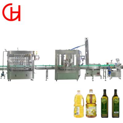 China Plastic Packaging 8-Head Gear Pump Filling Machine for 2000 Bottles/Hour Sunflower Oil for sale